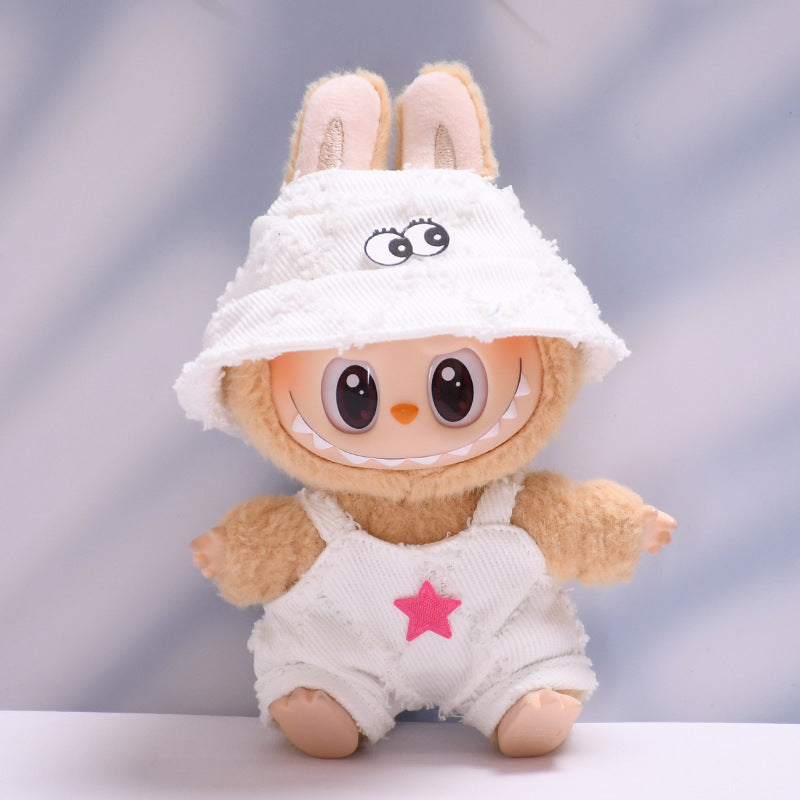 【Only Clothes】Labubu Eye Hat Overalls Set【Handmade Design】