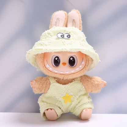【Only Clothes】Labubu Eye Hat Overalls Set【Handmade Design】